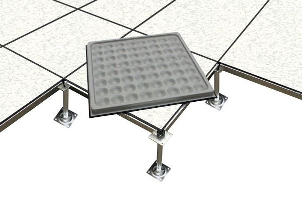 Hệ thống khung sàn nâng hoàn thiện với thanh giằng tại Bảo Hà Group